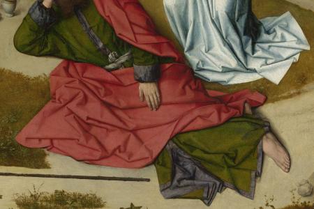 Het Laatste Avondmaal. Detail uit paneel rechtsonder