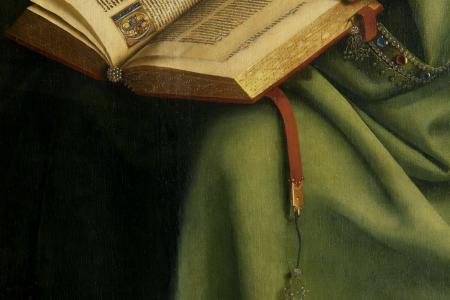 het Lam Gods: detail uit Paneel Johannes de Doper