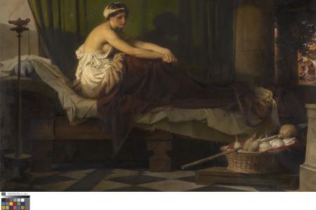 Penelope wacht bij haar ontwaken op de terugkeer van Odysseus