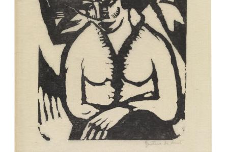 Portret van een vrouw of Zittende vrouw