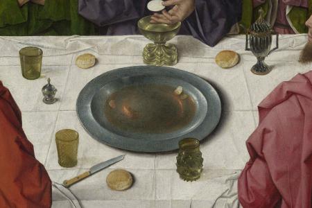 Het Laatste Avondmaal. Detail uit Middenpaneel
