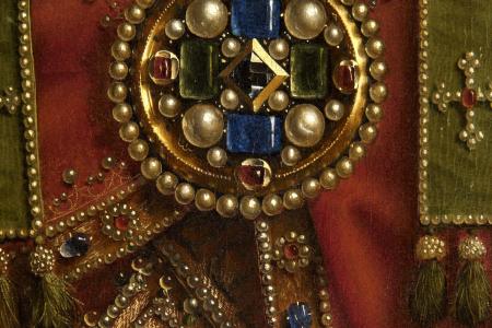 het Lam Gods: detail uit Paneel Christus