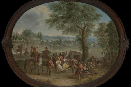 Feestroes na het innemen van een stad