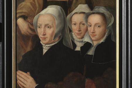 Triptiek met de triomf van Christus en de schenkersfamilie