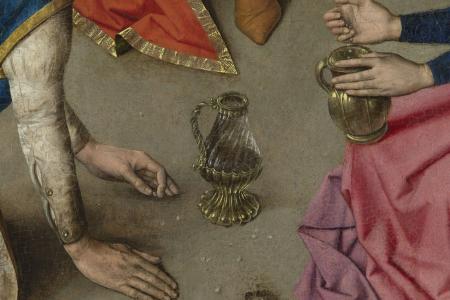Het Laatste Avondmaal. Detail uit paneel rechtsboven
