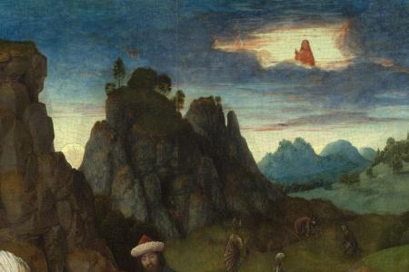 Het Laatste Avondmaal. Detail uit paneel rechtsboven