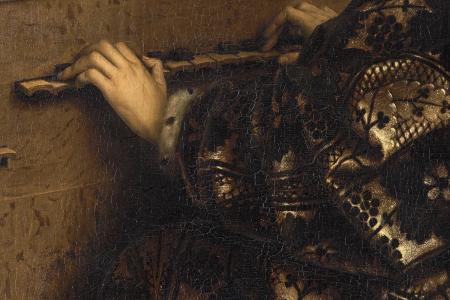 het Lam Gods: detail uit Paneel De Musicerende Engelen