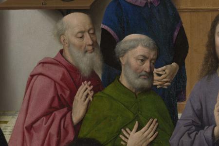 Het Laatste Avondmaal. Detail uit Middenpaneel