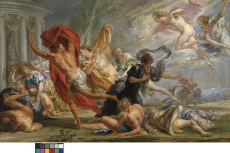 Apollo en Diana doden de kinderen van Niobe