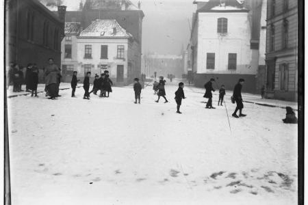 Sneeuwpret op het Kramersplein