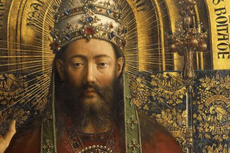 het Lam Gods: detail uit Paneel Christus