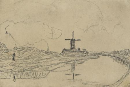 Landschap met molen - Brugge, 1909-1911