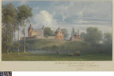 Het kasteel van Gaasbeek vanuit het Oosten