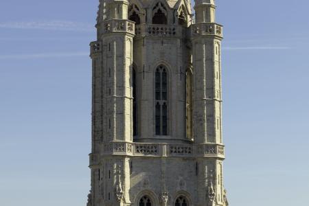 zicht op de Sint-Baafskathedraal Gent