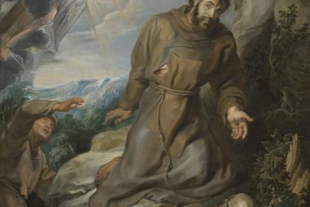 Franciscus van Assisi ontvangt de stigmata