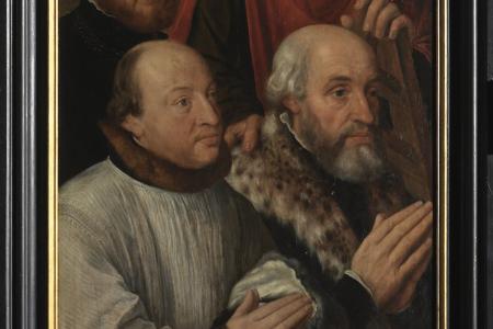 Triptiek met de triomf van Christus en de schenkersfamilie