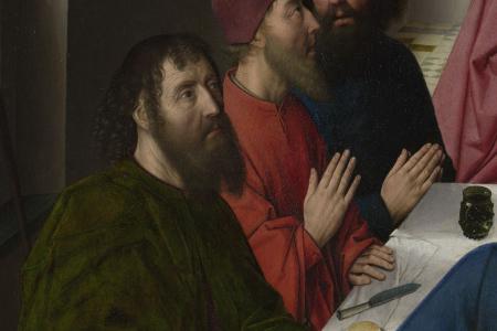 Het Laatste Avondmaal. Detail uit Middenpaneel