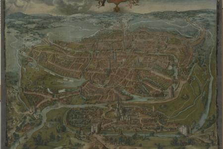 Panoramisch plan van Gent