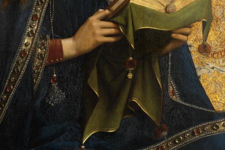 het Lam Gods: detail uit Paneel Maria
