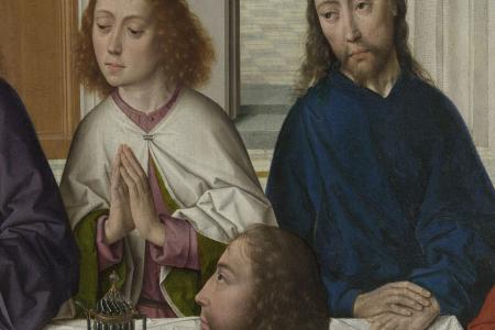 Het Laatste Avondmaal. Detail uit Middenpaneel