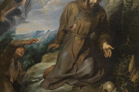 Franciscus van Assisi ontvangt de stigmata