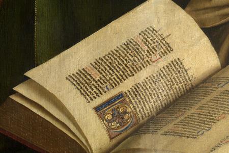 het Lam Gods: detail uit Paneel Johannes de Doper