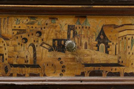 Cantoor met figuratief inlegwerk