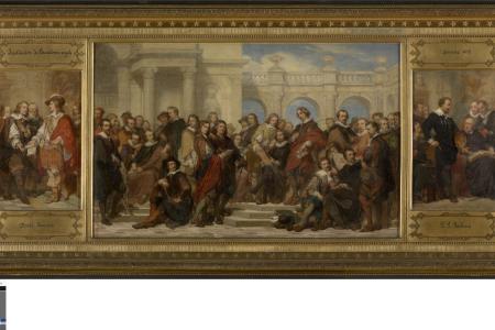 De roem van de Antwerpse kunstschool  vijftien olieverfschetsen voor de muurschilderingen in het Koninklijk Museum voor Schone Kunsten Antwerpen