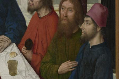 Het Laatste Avondmaal. Detail uit Middenpaneel