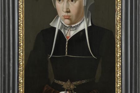 Portret van de vrouw van Jan de Fevere