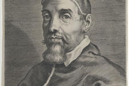 Portret van paus Urbanus VIII voor : Maphaei Poemata