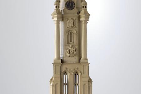 Maquette van de toren van de Sint-Michielskerk