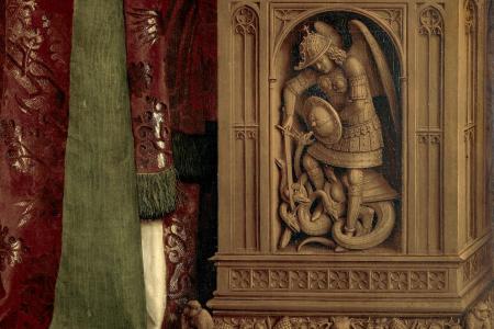 het Lam Gods: detail uit paneel De Zingende Engelen