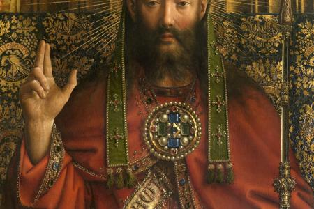 het Lam Gods: detail uit Paneel Christus