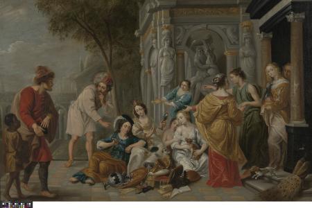 Achilles en de dochters van Lycomedes