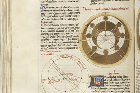 Bladzijde uit Alfagranus Manuscripten uit de bibliotheek van Raphael de Marcatellis