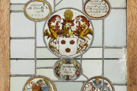 Samengesteld glasraam 'Firmitas 1657' van Herkenrode, 1659