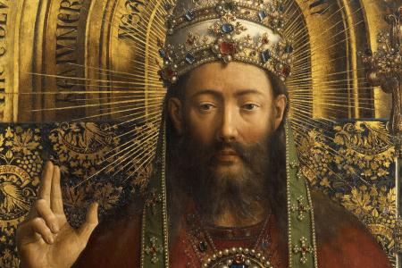 het Lam Gods: detail uit Paneel Christus