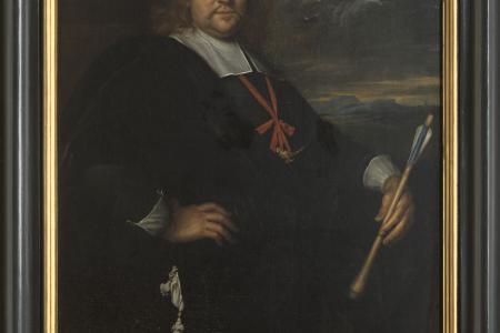 Portret van Leonard van Kerkhove  koning van het Brugse Sint-Jorisgilde