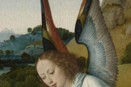 Het Laatste Avondmaal. Detail uit paneel rechtsonder