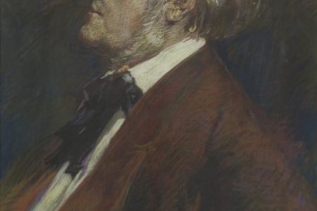 Portret van toondichter Richard Wagner