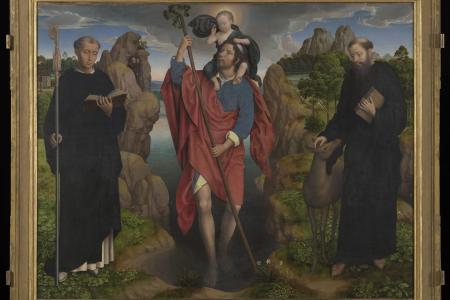 De heilige Christophorus met het kind Jezus