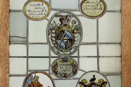 Samengesteld glasraam 'Herckenroed 1657' van Herkenrode, 1659