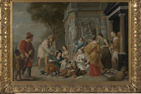 Achilles en de dochters van Lycomedes