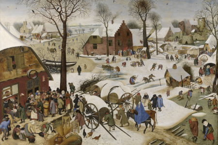 De Volkstelling in Bethlehem - Pieter Brueghel II De Volkstelling in Bethlehem