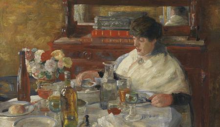 De oestereetster Door James Ensor Collectie KMSKA
